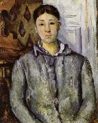 Paul Cezanne Madame Cezanne in Blue oil painting